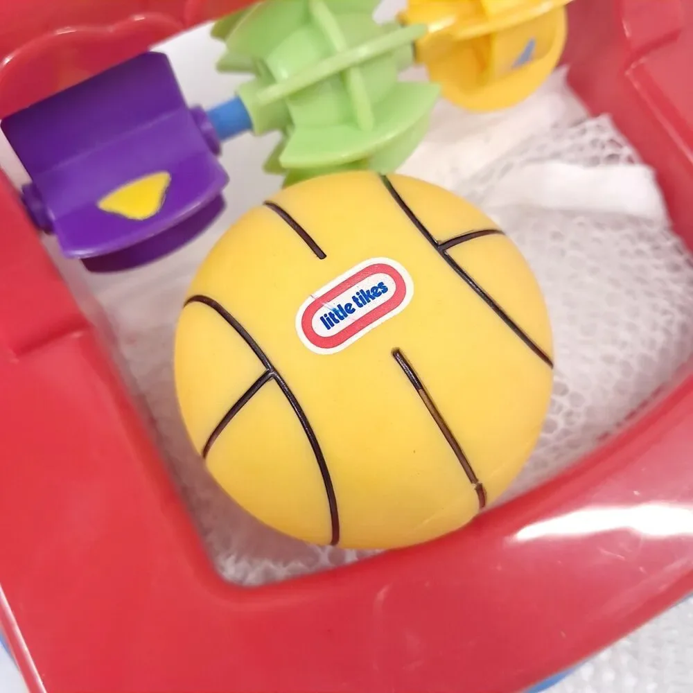 Little Tikes Bath Toy Basketball Hoop net w/ 1 ball tub play kids toddler
